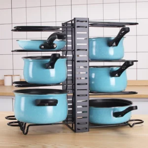 Pot Holder Cutting Board Holder Pan Pot Organizer Accessories Kitchen Cookware Storage Rack