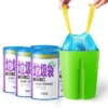 100 Pcs Big Rubbish Bag With String Home Office Garbage Bags Kitchen Trash With Rope