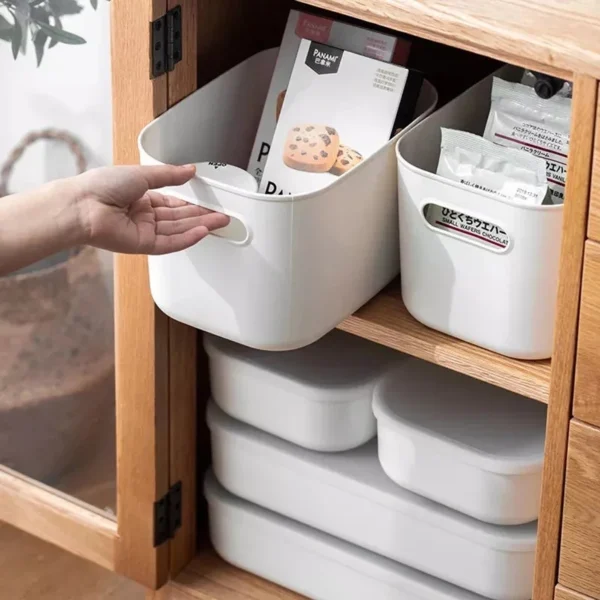 Japanese Style Storage Box Organizer With Lid Box Storage Office Kitchen Bathroom Storage