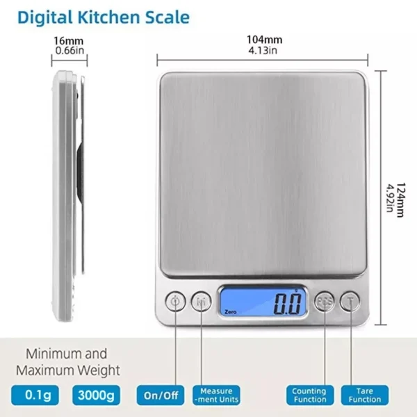 Digital LCD Food Scale Electronic Kitchen