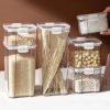 Airtight Food Storage Container Stackable Plastic Kitchen Storage Box