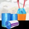 100 Pcs Big Rubbish Bag With String Home Office Garbage Bags Kitchen Trash With Rope