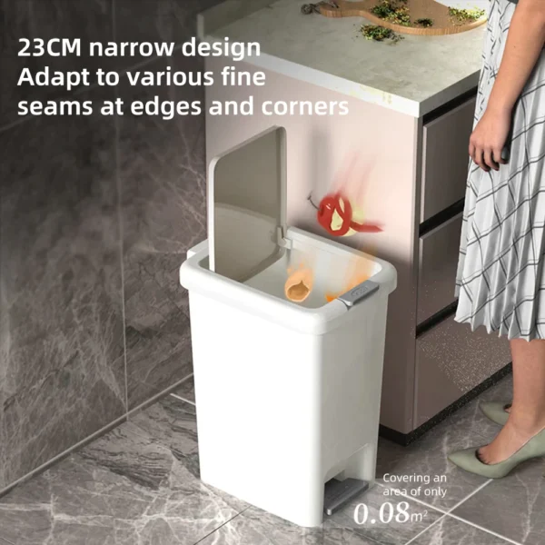 Pedal Trash Can Pedal Trash Bin Dustbin Kitchen Rubbish Bin