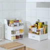 Large Capacity Seasoning Kitchen Multi Functional Oilproof Cover Dustproof Moisture Proof Spice Rack