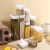Snacks Airtight Container Kitchen Sealed Jar Leak resistant Transparent Cereal Storage Container Food Jar