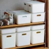 Japanese Style Storage Box Organizer With Lid Box Storage Office Kitchen Bathroom Storage