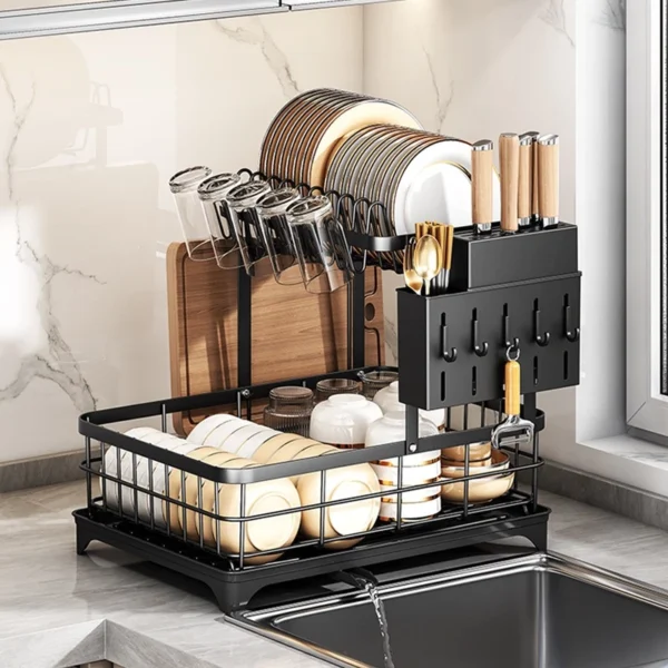 Multi Layer Carbon Steel Dish Rack