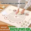 Non Slip Silicone Baking Mat for Pizza Dough Rolling  Non Stick Thickened Pasta Panel for Kitchen Baking and Kneading
