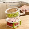 Filter basket  folding handle   wash fruits  vegetables  and filter spaghetti   durable kitchen drain basin