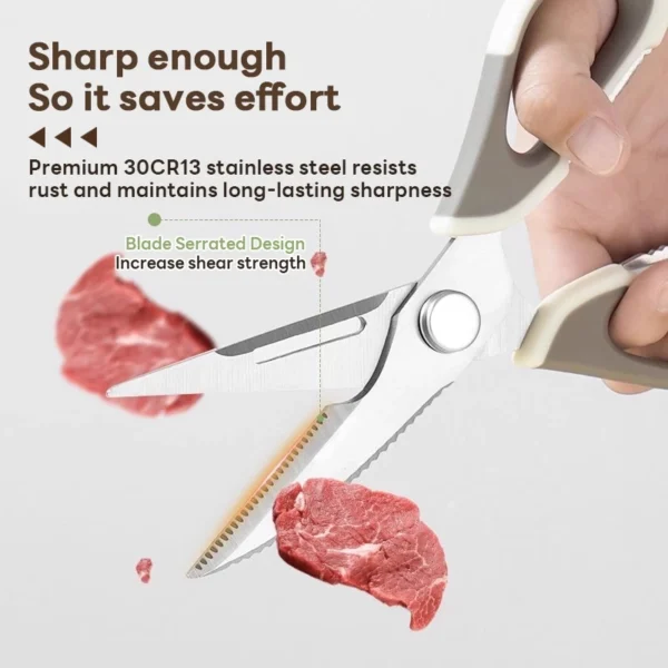 my-11134207-820l8-mjjaoadxk2rr7b.webp Ultra Sharp Gunting Kitchen Scissors Heavy Duty Stainless Steel Scissors for Meat Herbs and Daily Cooking