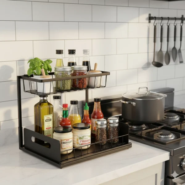 my-11134207-820l8-mkqqkk2x11q89f.webp High Quality Kitchen Rack Carbon Steel Laundry Storage Rack Spice Rack