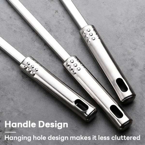 Cooking Utensil Set   Stainless Steel Spatula and Kitchen Tools for Everyday Cooking One Kitchenware Set for Homes