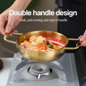 Small  pot stainless steel pot ideal for Korean ramen tant noodles seafood cooking and kimchi stew food pot