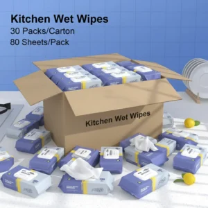 30 Packs Kitchen Wipes 80 Pcs Kitchen Wet Tissue