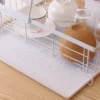 Carbon Steel Dish Rack Pull Out Tray Dish Drainer Rack