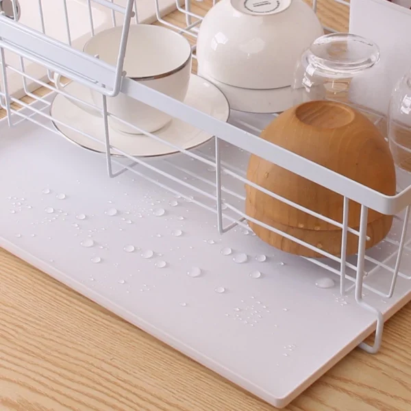 Carbon Steel Dish Rack Pull Out Tray Dish Drainer Rack