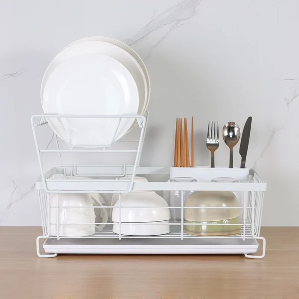 Carbon Steel Dish Rack Pull Out Tray Dish Drainer Rack
