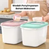 Rice storage box  rice box  push type food storage box with wheels