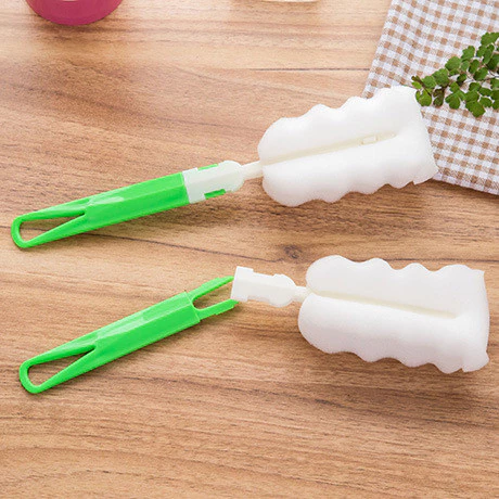 Random Kitchen Sponge Cup Wash Brush Bottle Wash Brush Sponge Baby Milk Bottle Wash Sponge
