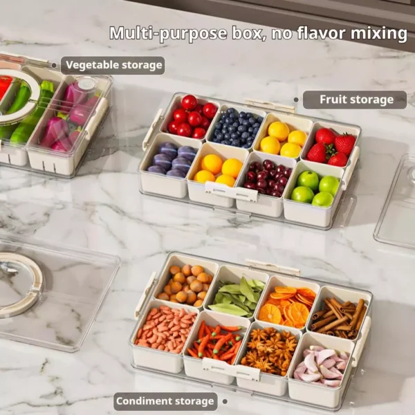 Food storage box  airtight box  transparent storage box  suitable for storing fruits and vegetables