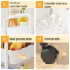 Random Rolling Storage Trolley   Multipurpose Basket Organizer Cart with Handle for Kitchen  Bathroom  Snacks